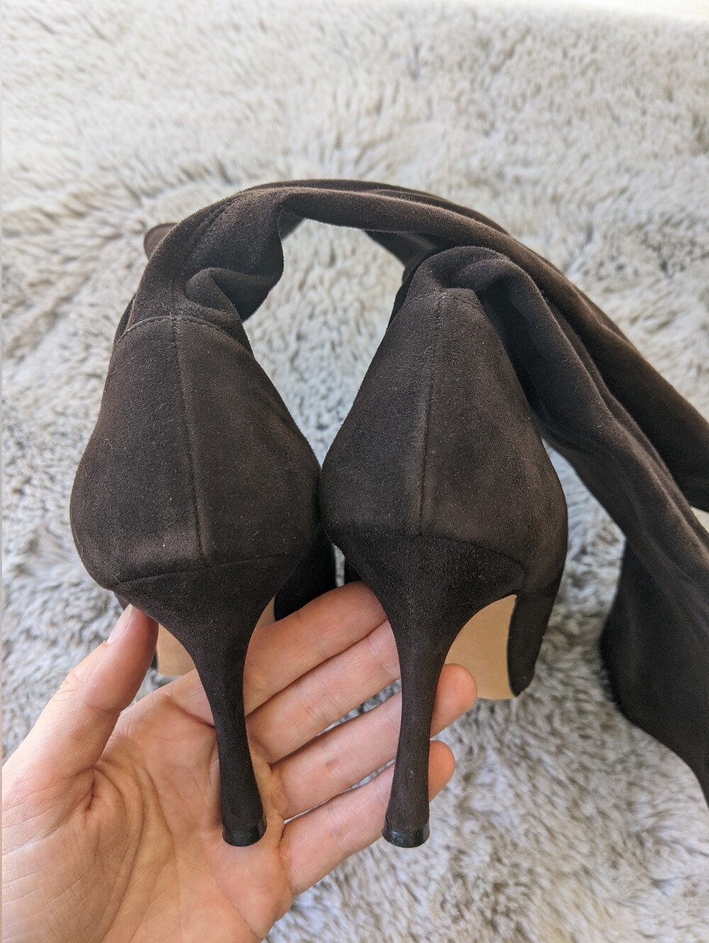 MANOLO BLAHNIK Pascalare Black Suede Sock Boots 39 MSRP $1500 - Picture 16 of 16